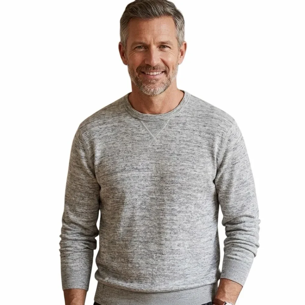 J.Crew 100% Cotton Men’s Sweater Grey Color Size XL